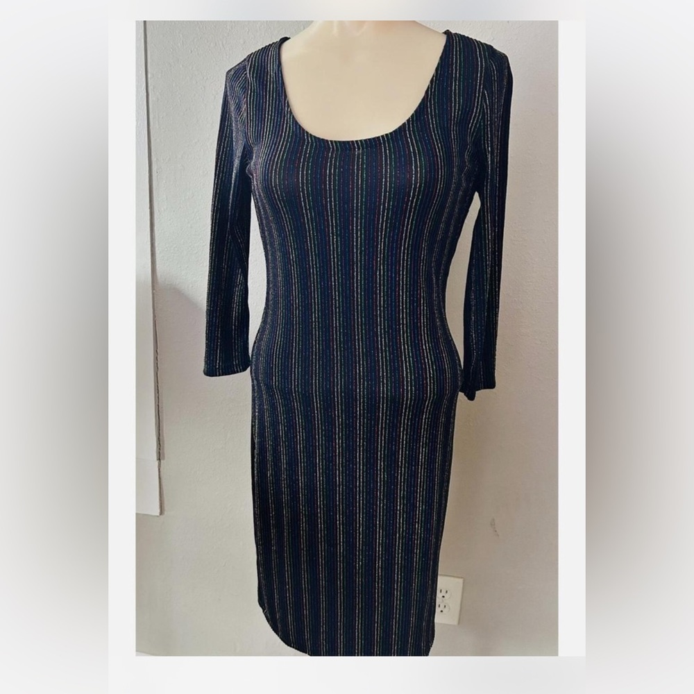 Macy's Black Long Sleeve Dress
